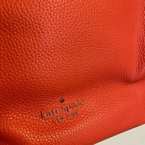 Kate Spade Fiery Orange Leather Shoulder Bag